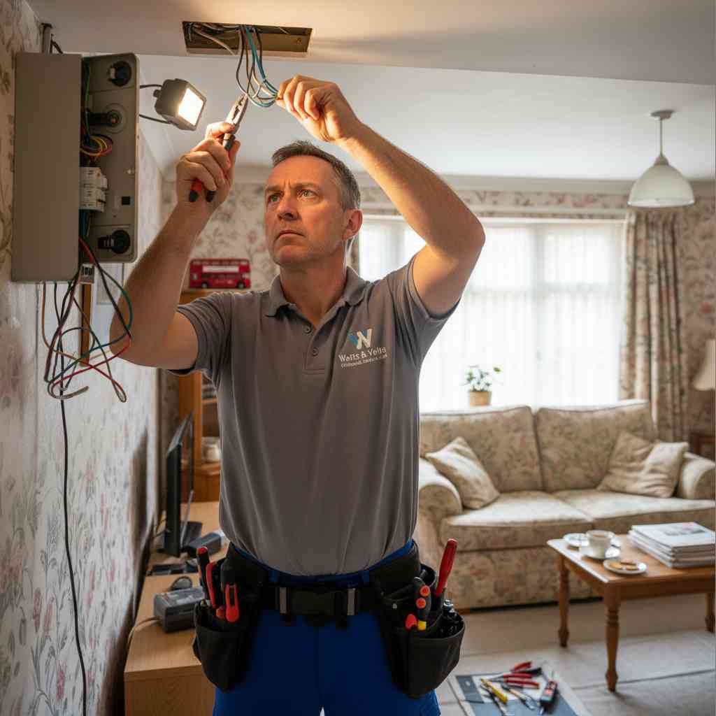 Electrician working